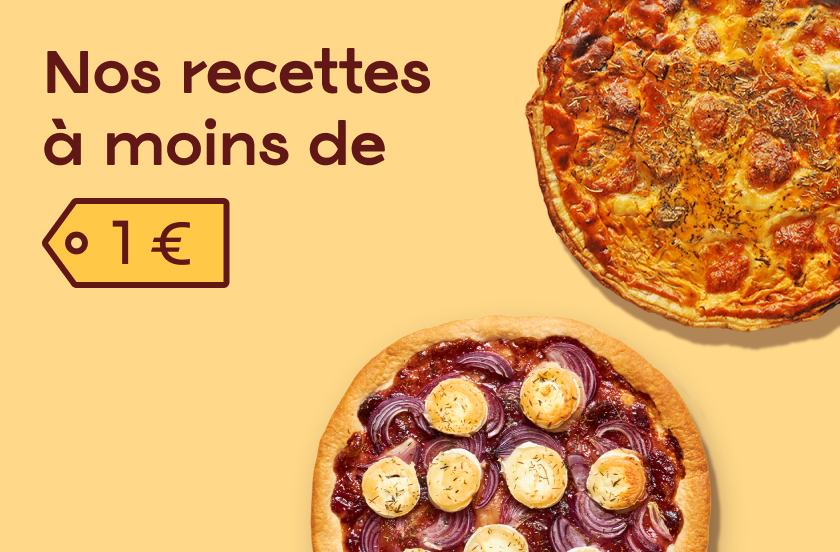 Nos recettes à moins de 1€