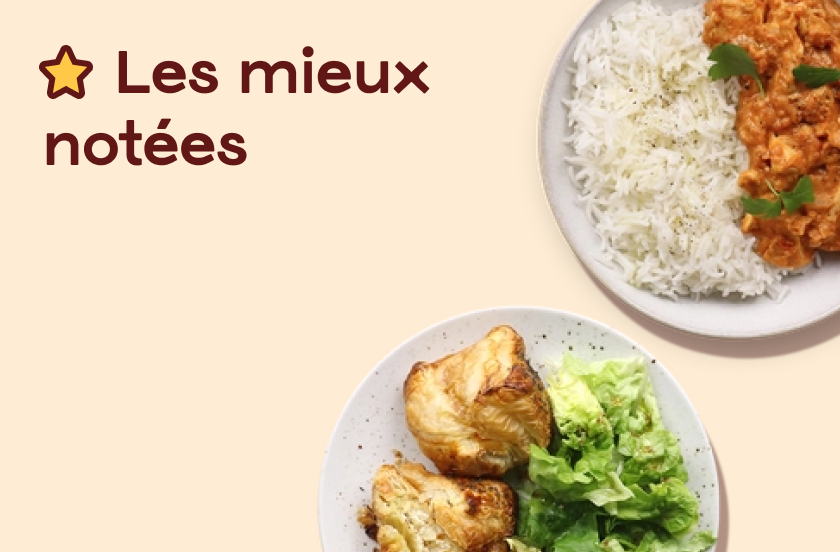 Nos recettes les mieux notées 💯