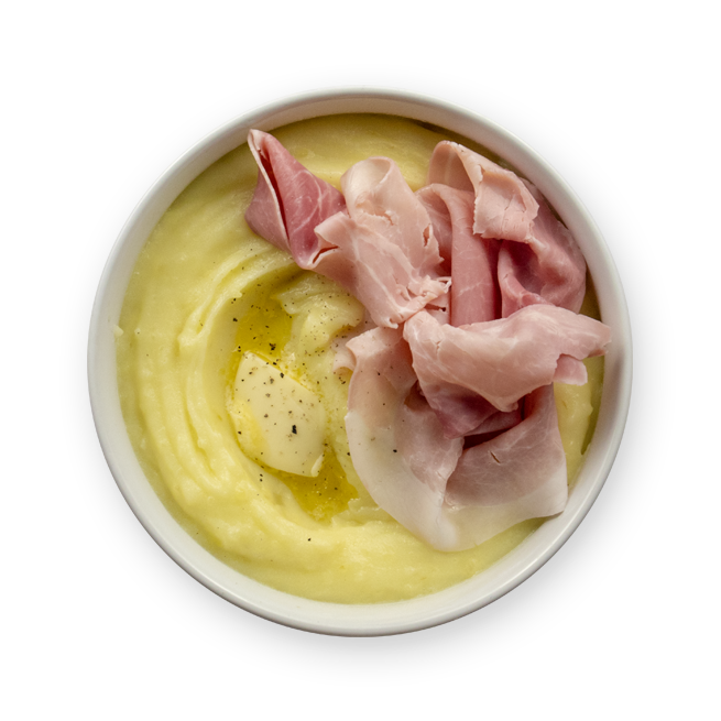 Purée maison & jambon