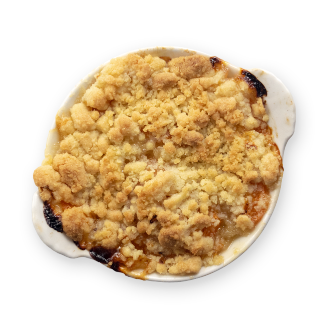 Crumble aux abricots