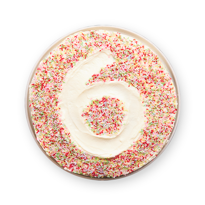 Gâteau confetti