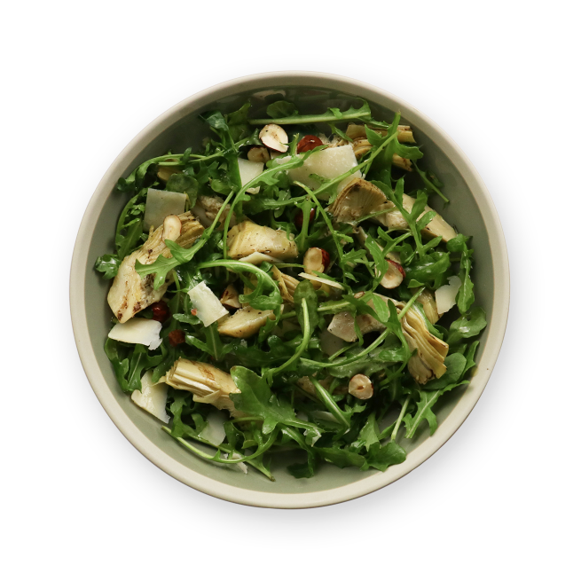 Salade artichauts & noisettes