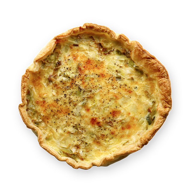 Quiche au comté & poireaux
