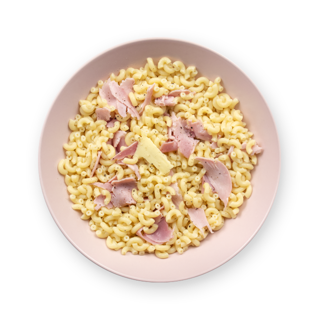 Les classiques coquillettes au jambon
