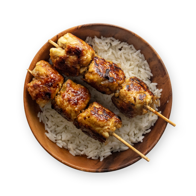 Brochettes de poulet Tsukune