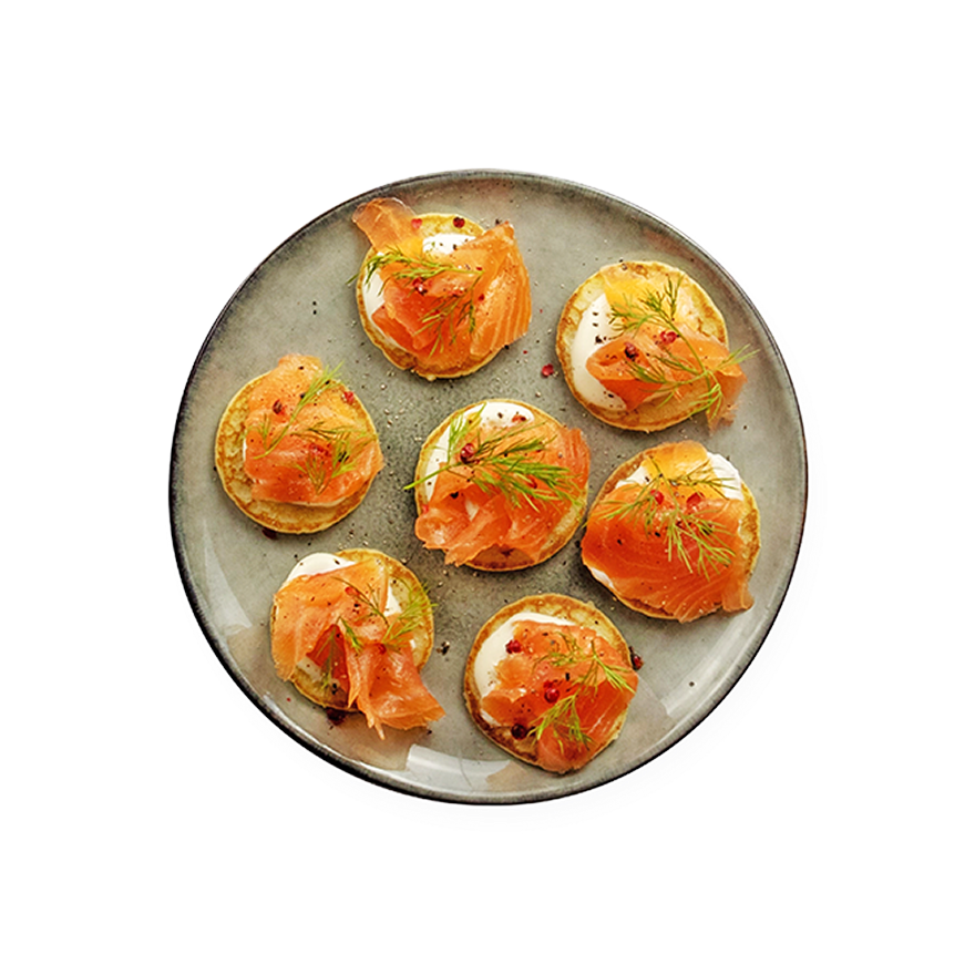 Apéro saumon blinis