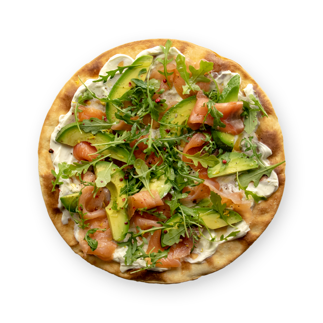 Tarte fine saumon & avocat