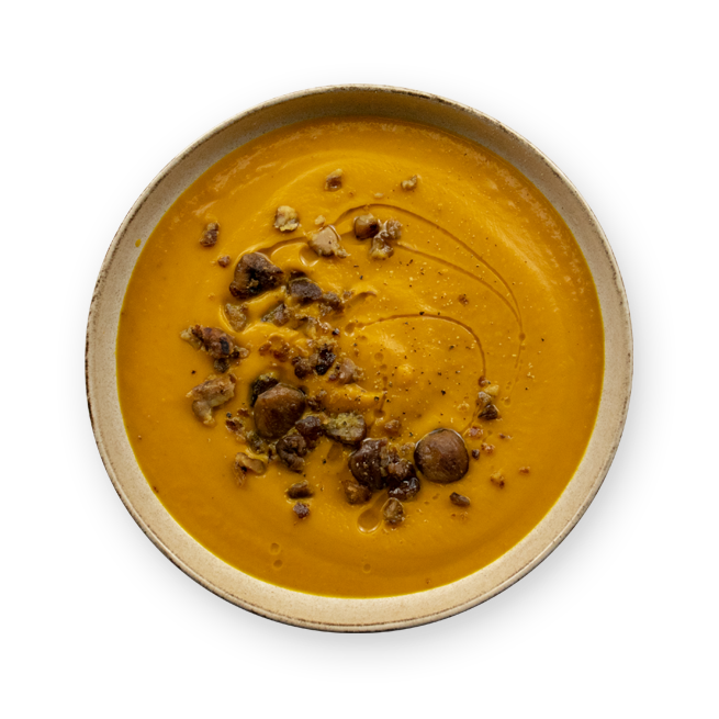 Soupe potimarron & châtaigne
