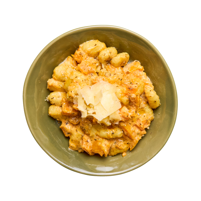 Gnocchi à la crème de cantal & butternut