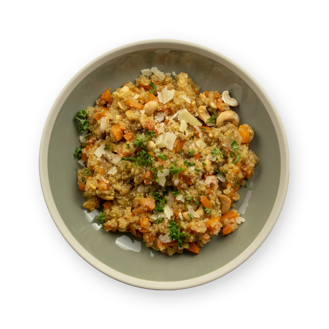 Risotto de quinoa aux carottes