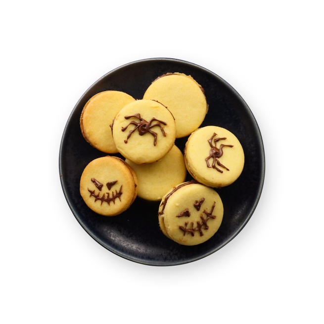 Biscuits Halloween à la pâte à tartiner