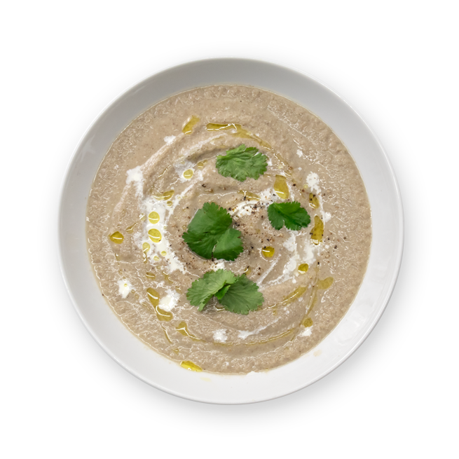Velouté de champignons au parmesan