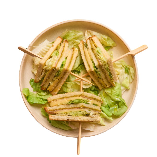 Club sandwich au pesto 