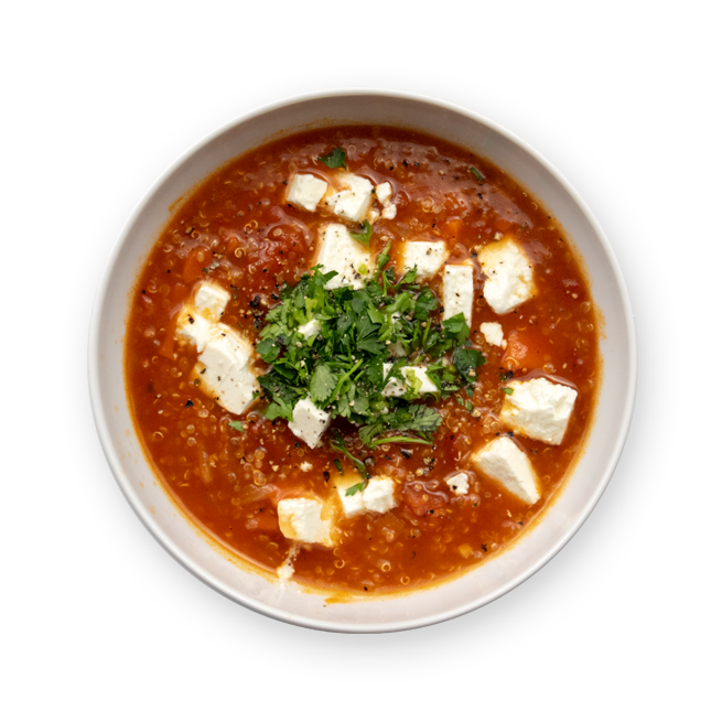 Soupe péruvienne au quinoa
