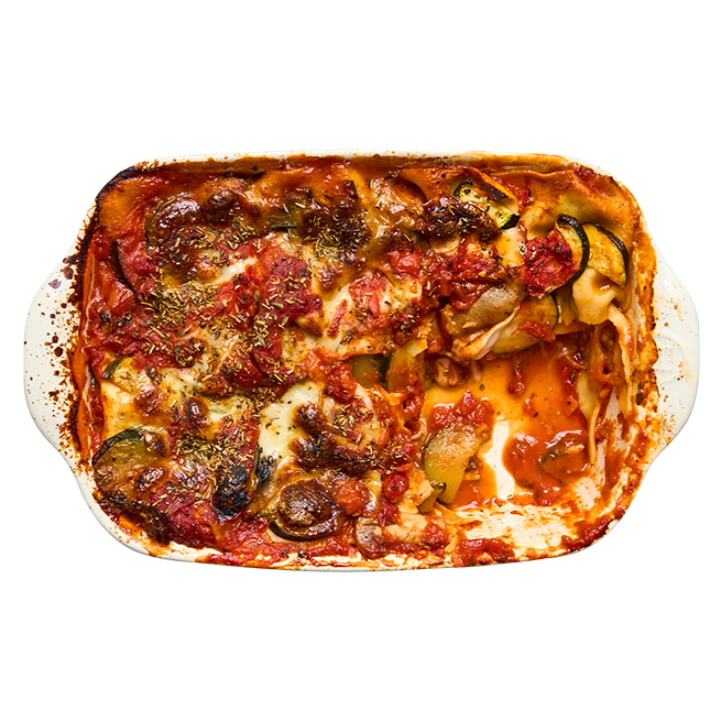 Lasagnes végé aux courgettes & champignons