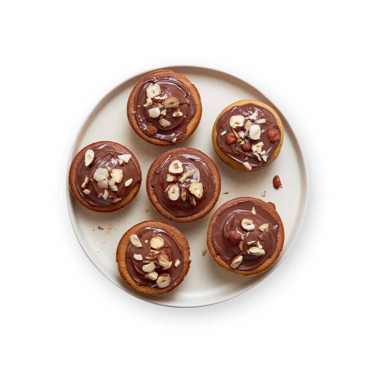 Muffins à la pâte à tartiner
