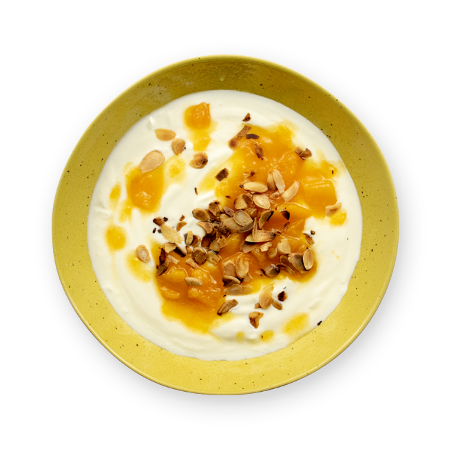 Yaourt & compote abricots