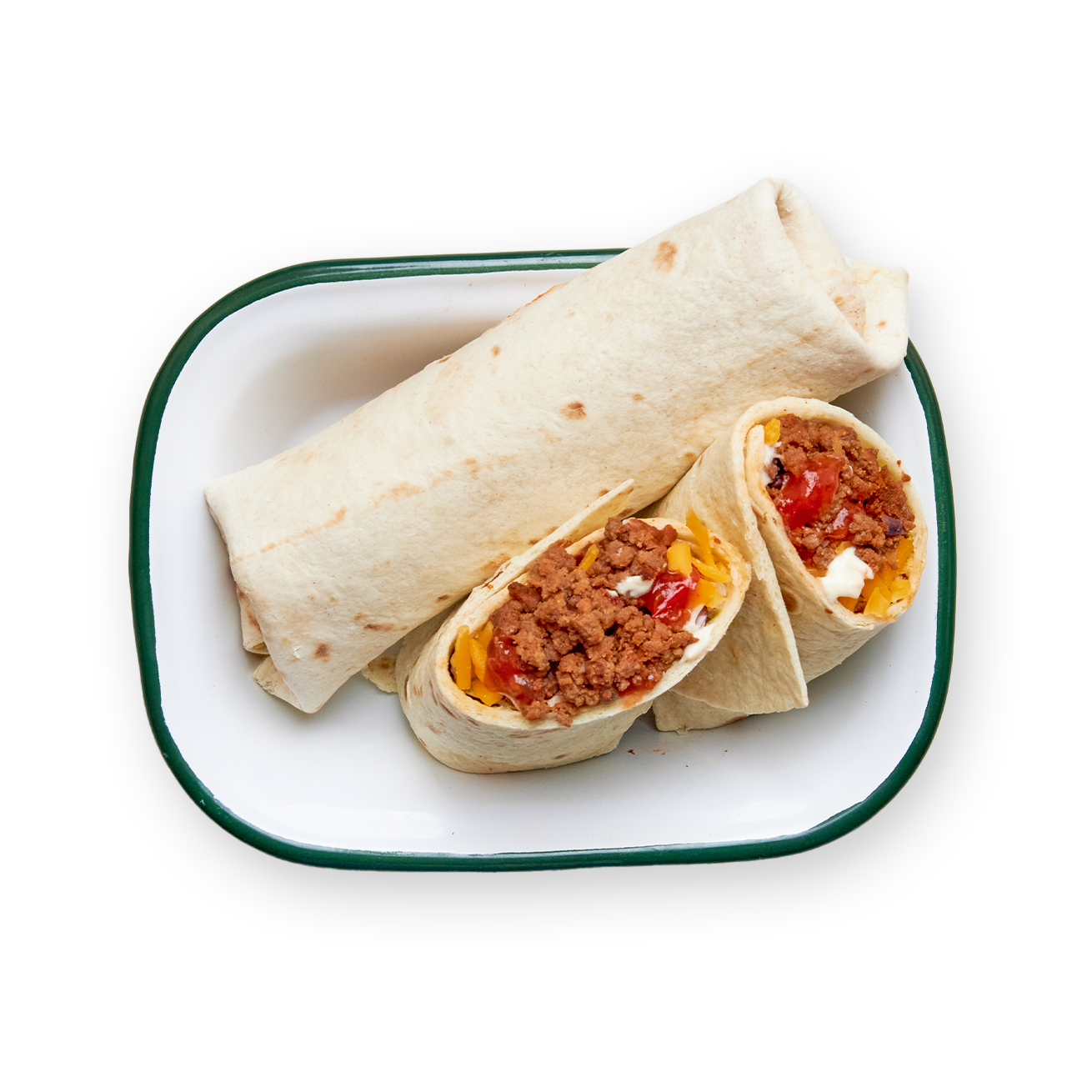 Burrito bœuf & cheddar