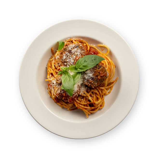 Spaghetti & boulettes de bolognaise végé