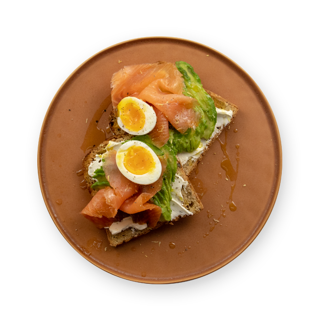 Avocado toast au saumon