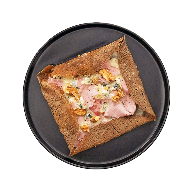 Galette au roquefort & jambon
