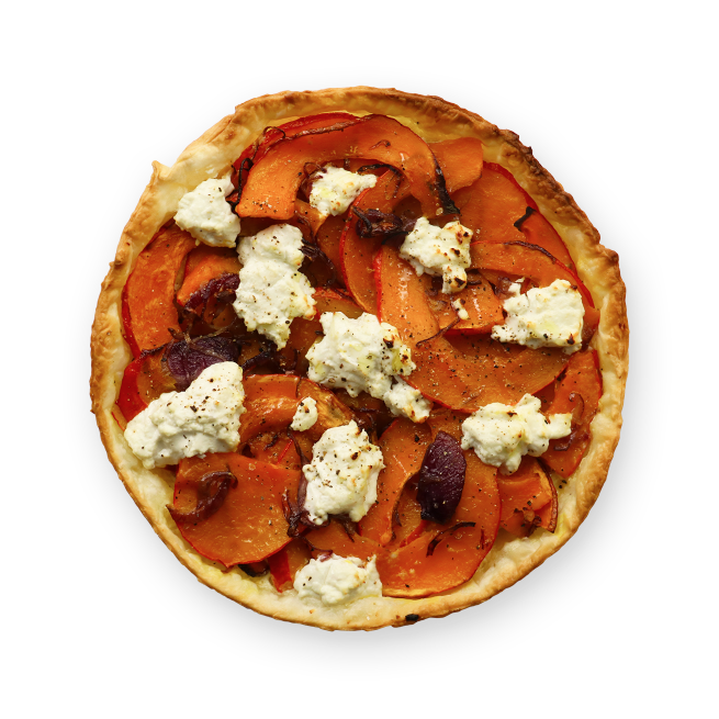Tarte potimarron & chèvre