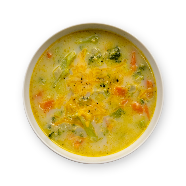 Soupe brocoli cheddar