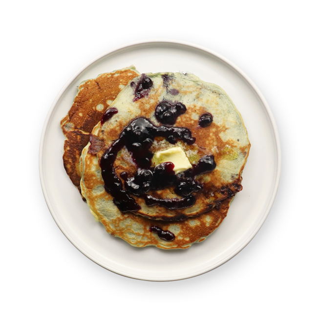 Pancakes aux myrtilles