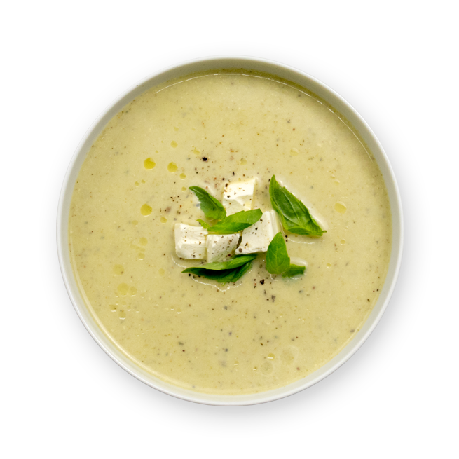 Velouté de courgettes au kiri