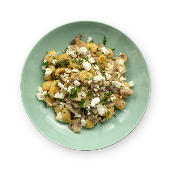 Gnocchi aux champignons & feta