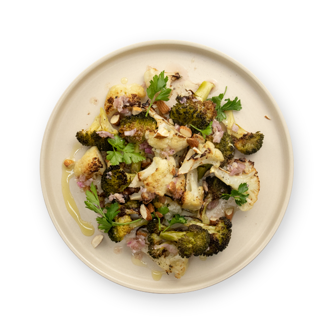 Salade de choux rôtis