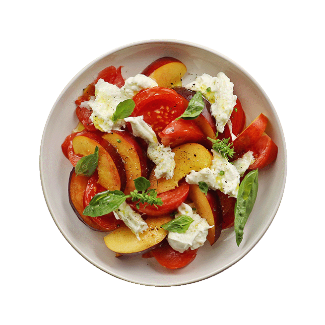 Salade tomates & nectarines