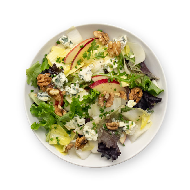 Salade d'endives, bleu & noix