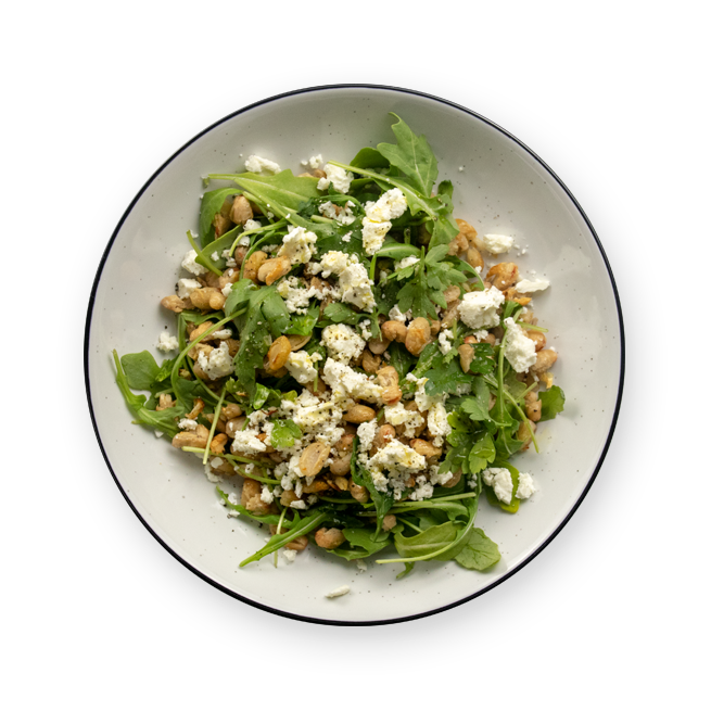 Salade de haricots blanc rôtis