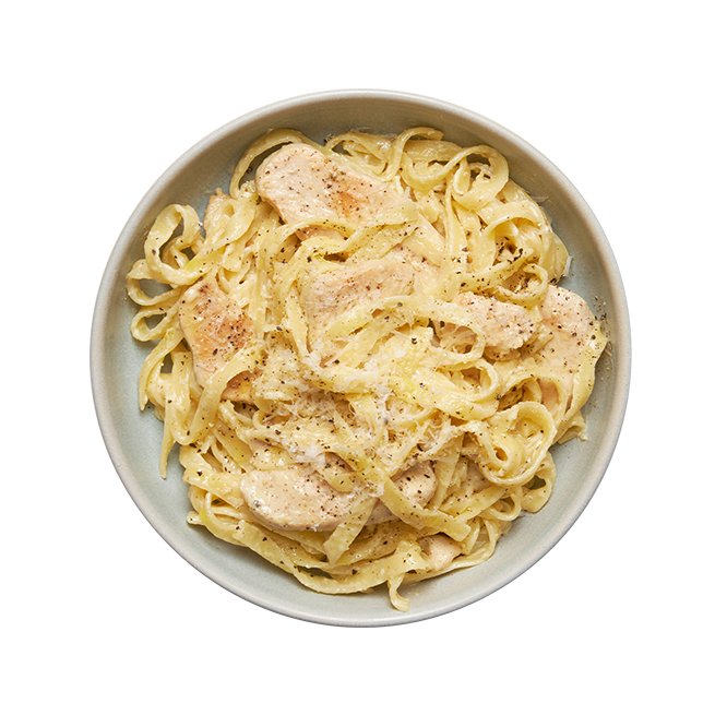 Pâtes Alfredo au poulet