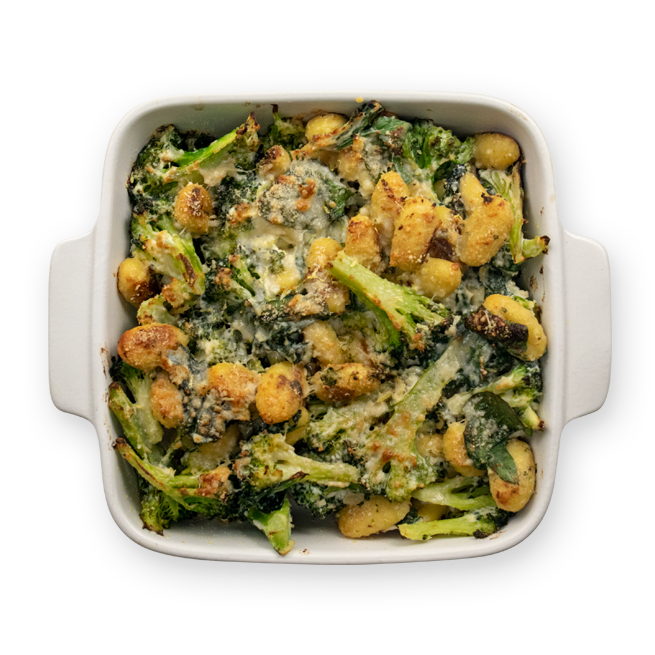 Gratin de gnocchi au brocoli