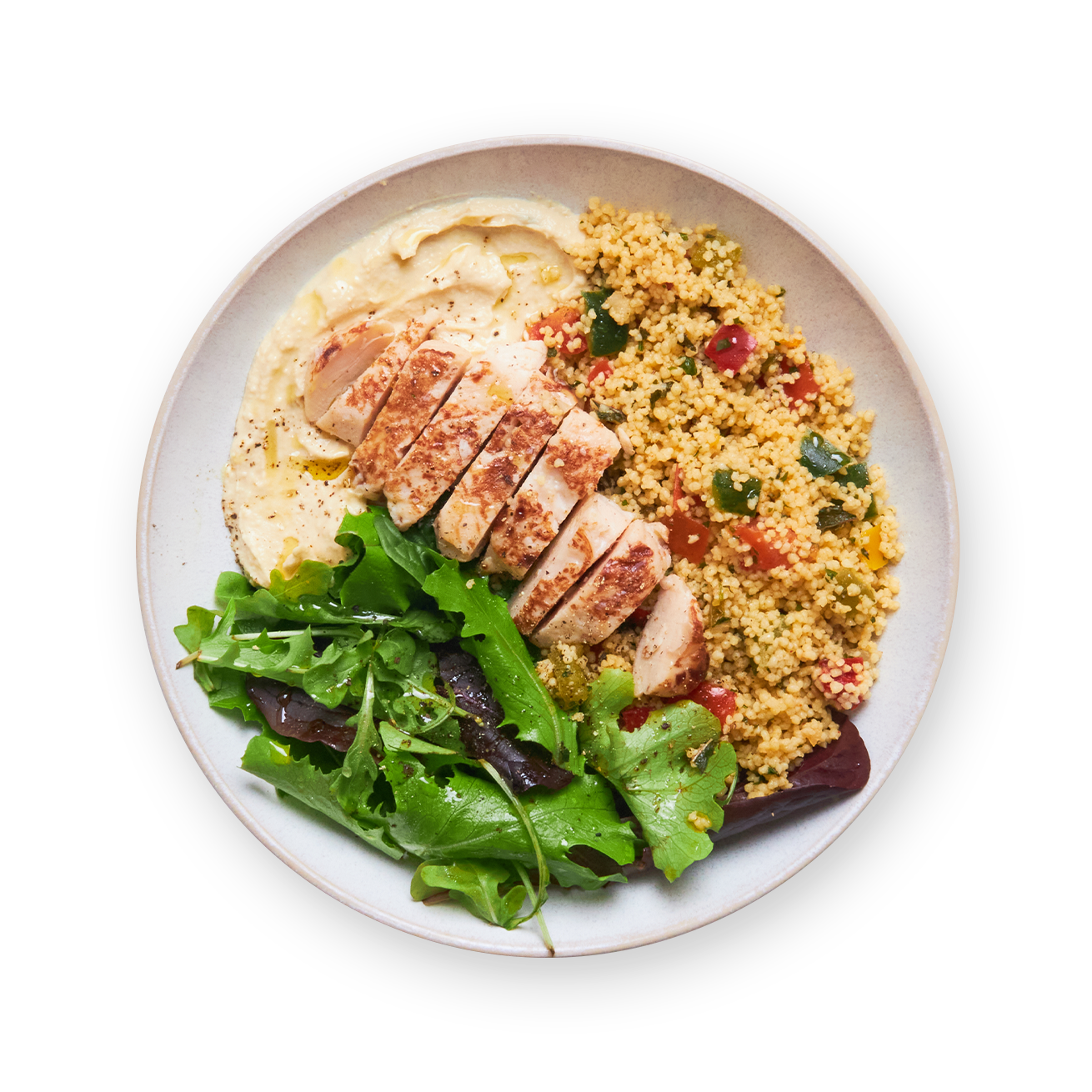 Bowl taboulé, poulet & houmous