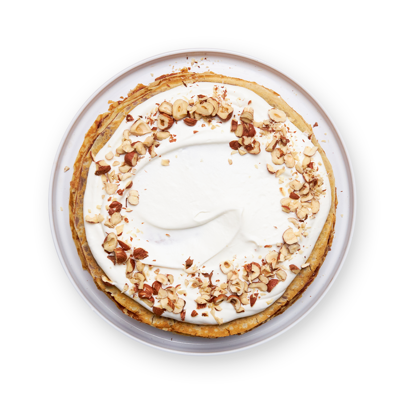 Gâteau de crêpes à la pâte à tartiner