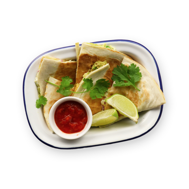 Quesadillas végé à l'avocat