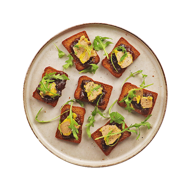 Toast figue & foie gras