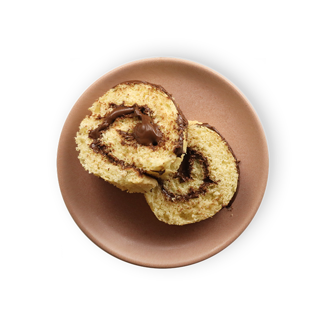 Roulé à la pâte à tartiner