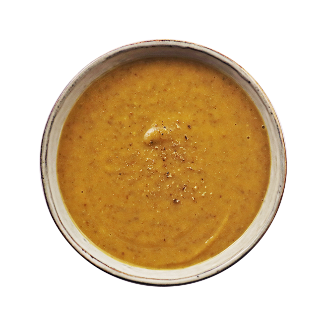 Soupe de lentilles & patates douces
