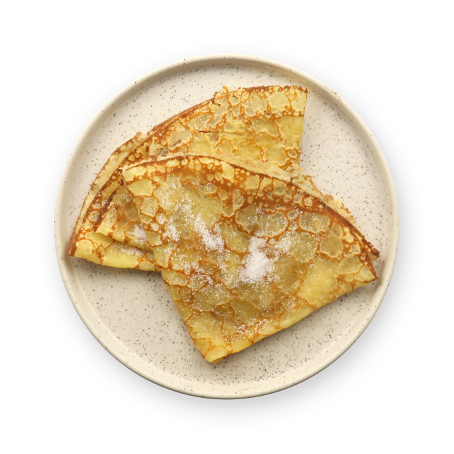 Crêpes au sucre