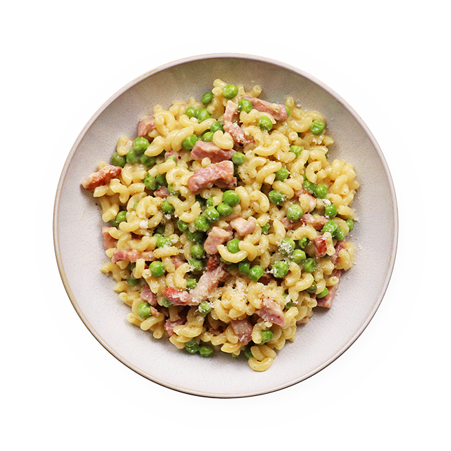 Risotto de coquillettes aux petits pois