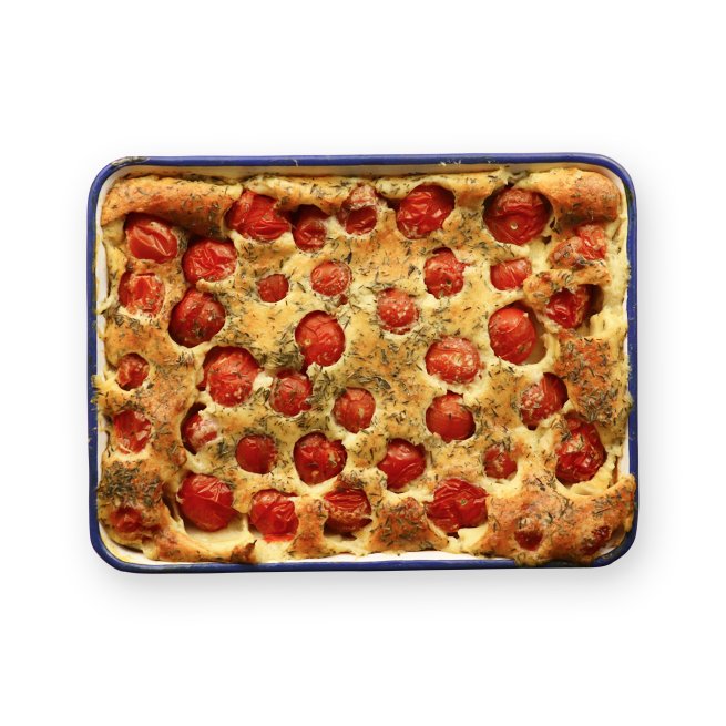 Clafoutis aux tomates cerises