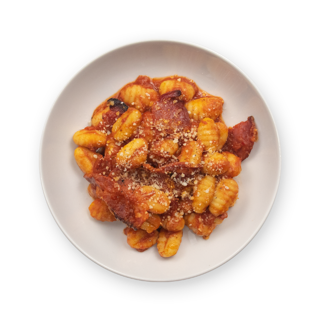 Gnocchi pique all'arrabbiata