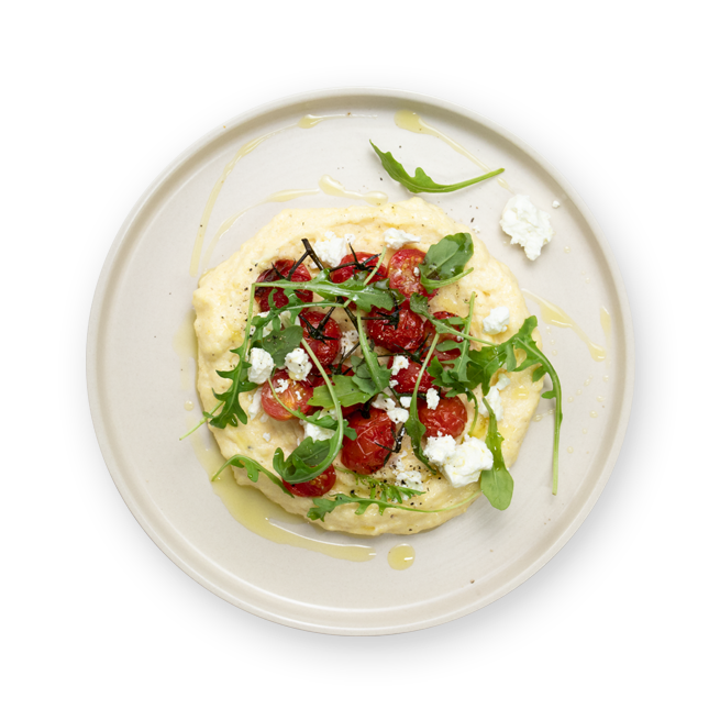 Polenta tomates rôties