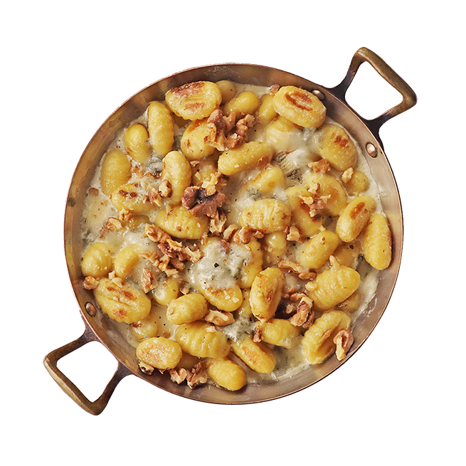 Gnocchi gratinés au gorgonzola