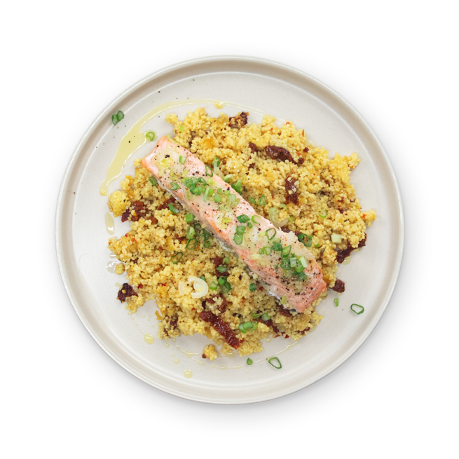 Papillote au saumon & couscous
