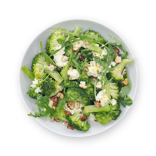 Salade de brocolis & noisettes